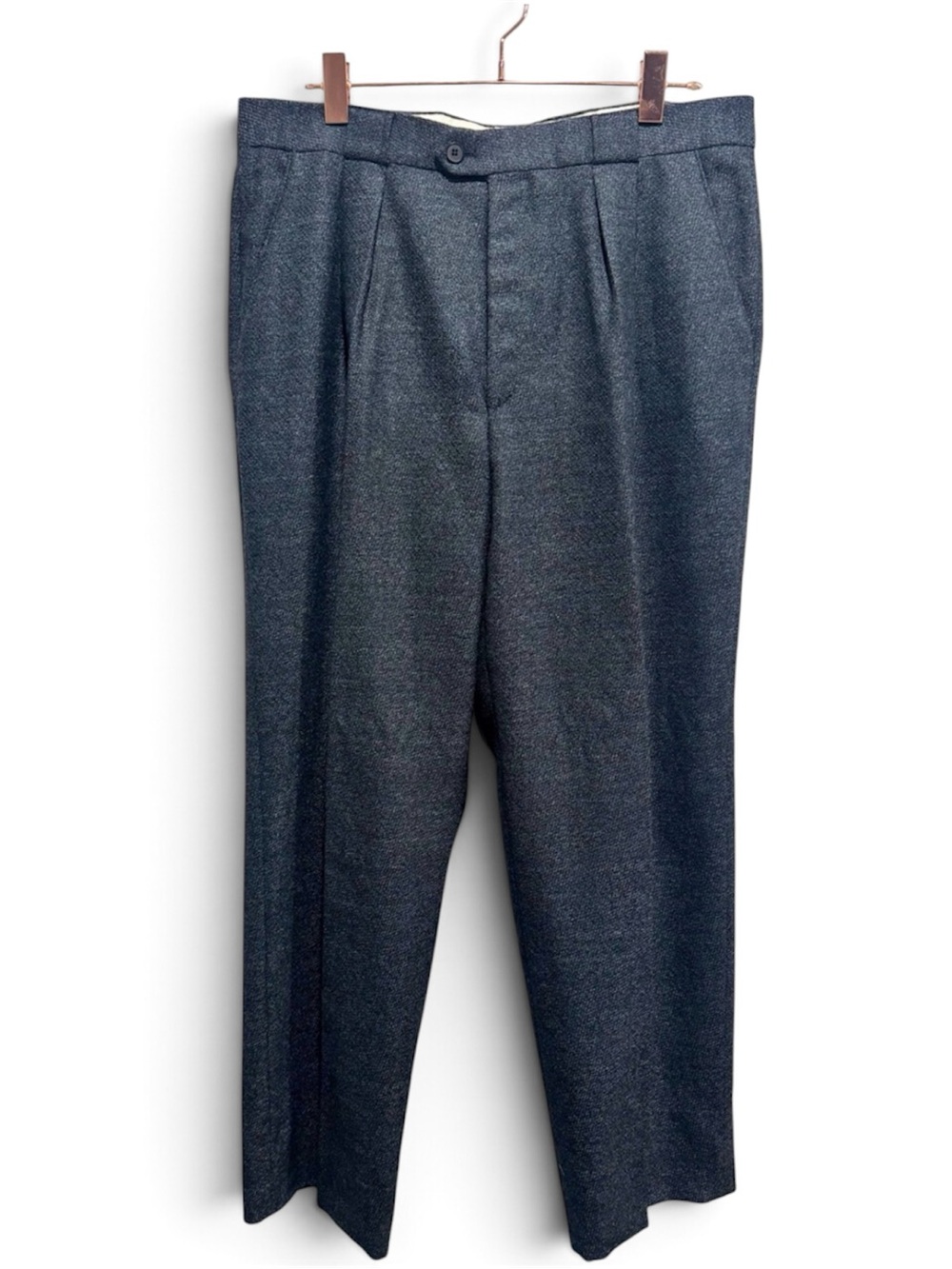 Vintage Missoni Uomo Virgin Wool Double Pleated Trousers 36x31 Italy